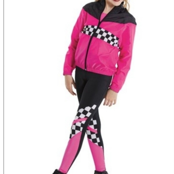 Weissman Neon 3 piece dance constume size Large Child - Picture 1 of 7